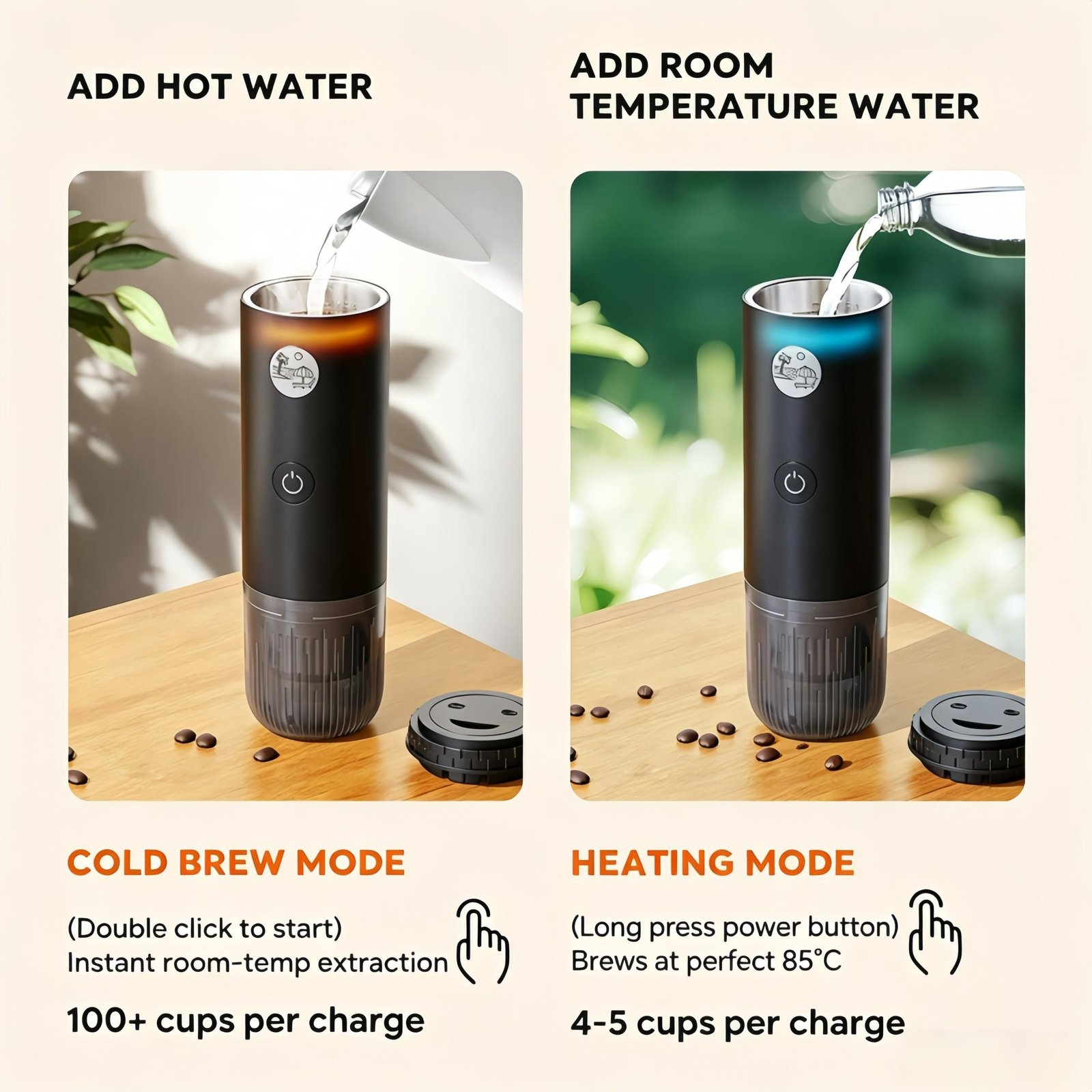 Self-Heating Portable Espresso Machine - Image 5